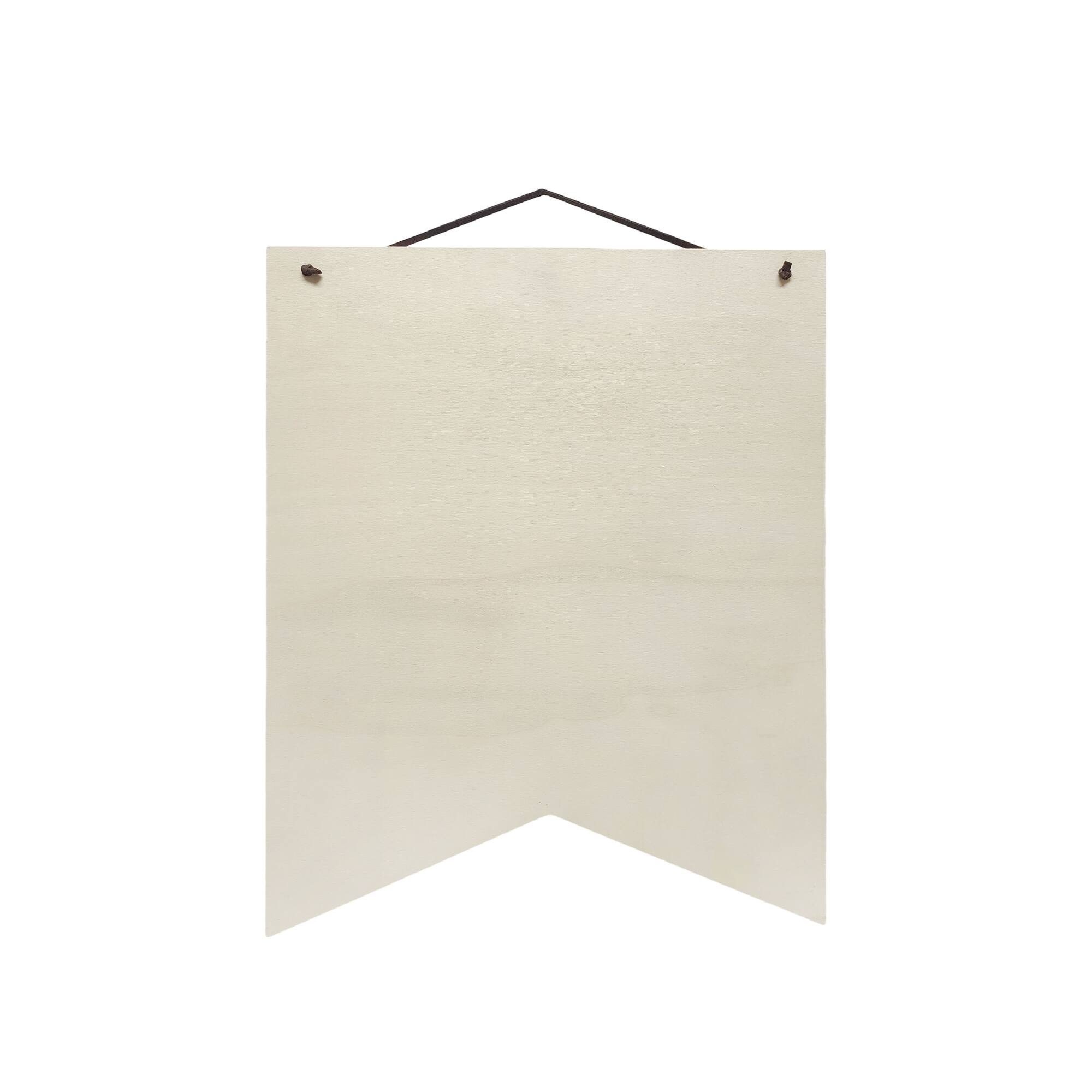12 Pack: 14.75" Unfinished Wood Ribbon Plaque by Make Market®